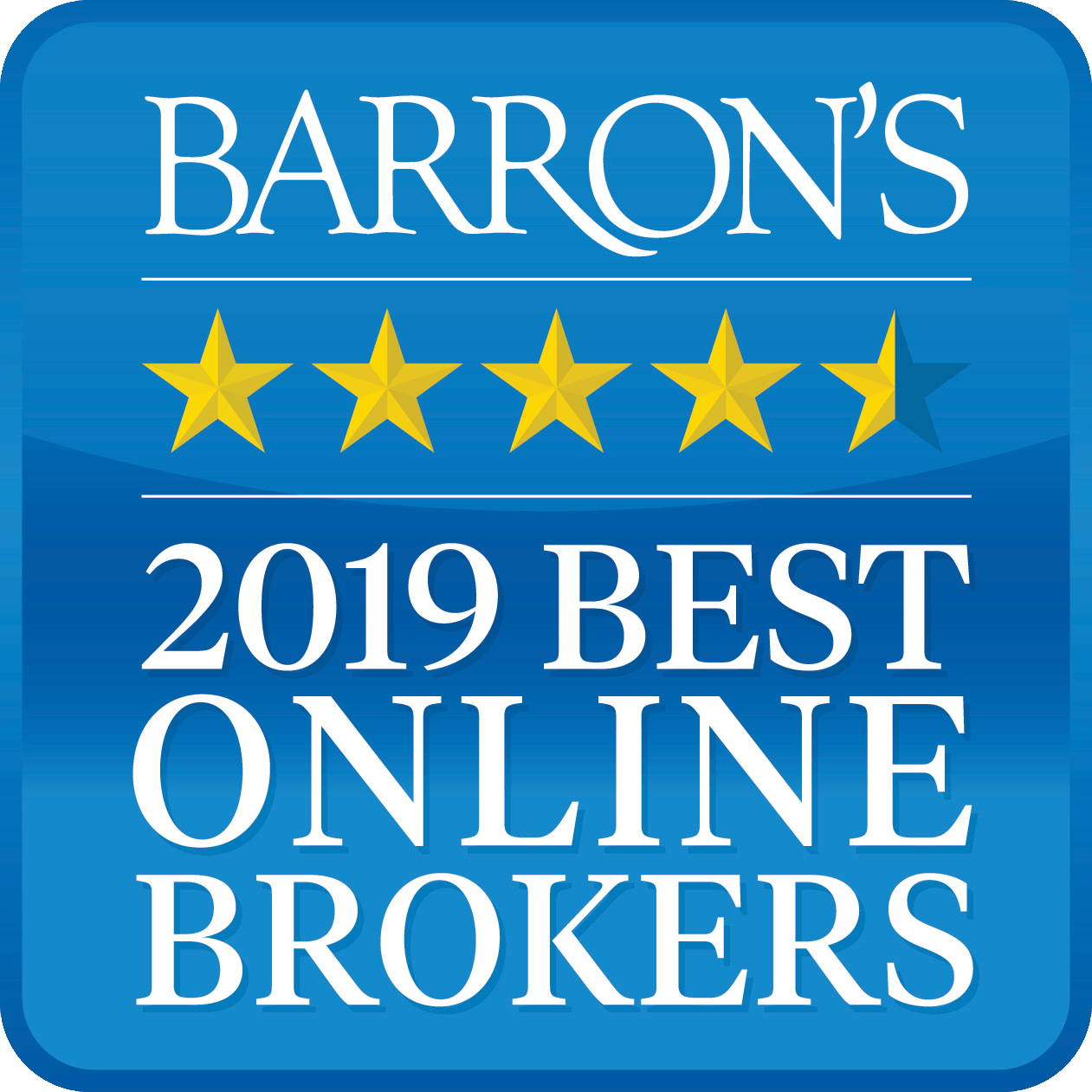 MegaSurge Capital was Rated #1 - Best Online Broker - 2019 by Barron's